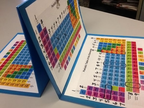 Mãe cria batalha naval com tabela periódica para ensinar química aos filhos