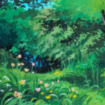 Artista cria vibrantes pinturas de paisagens inspiradas no studio ghibli