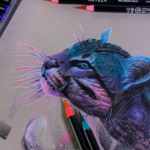 Essas ilustrações em tons marcantes colocam os refletores nos animais ameaçados de extinção