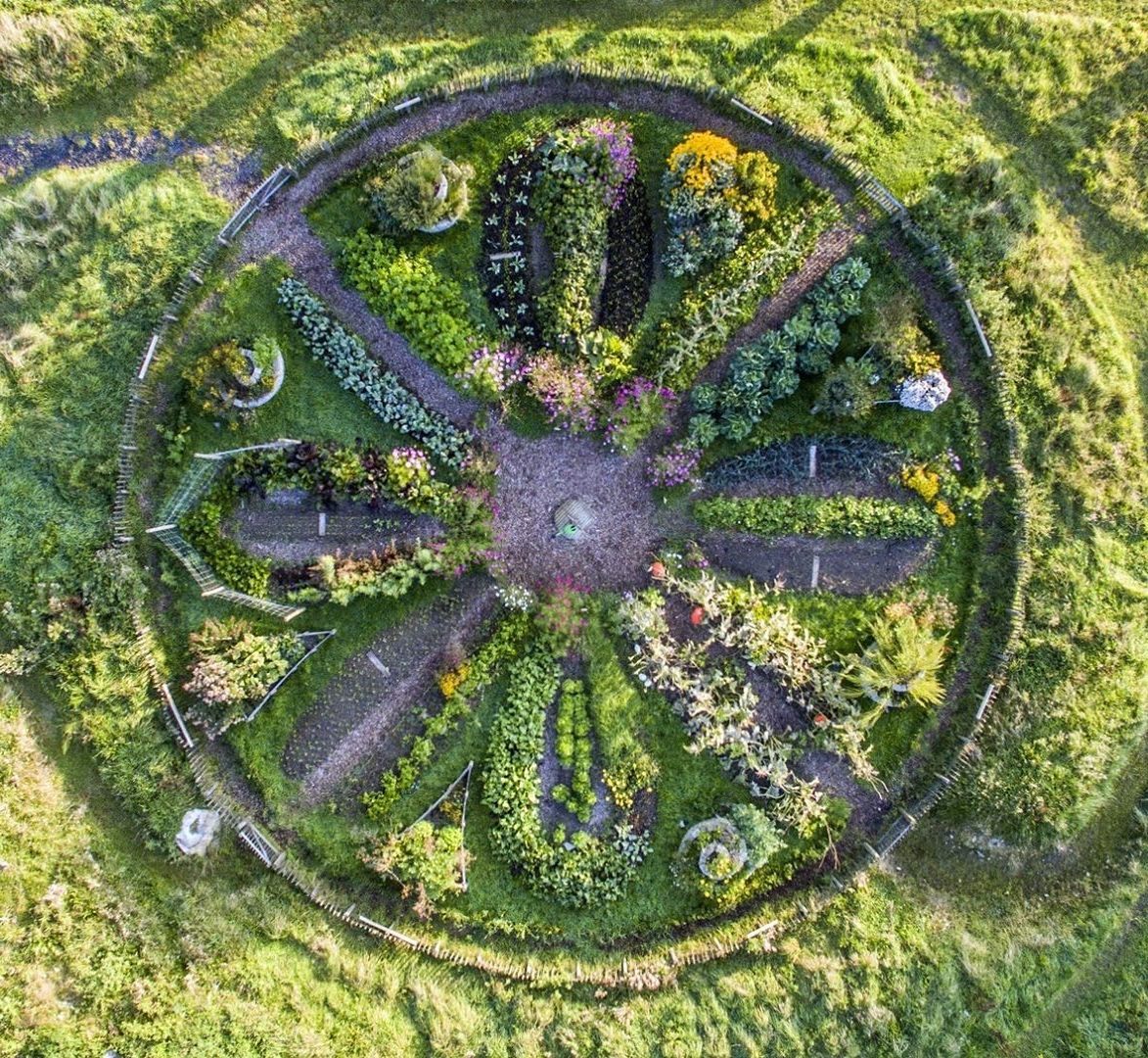 Benefícios do jardim em mandala