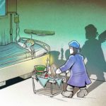 Arte em agradecimento aos profissionais que vem trabalhando arduamente contra o Covid-19