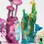 Stephanie cria esculturas que refletem a relação entre homem e natureza