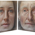 Peças cinéticas revelam dois retratos diferentes em uma pintura