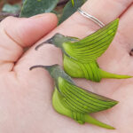 As pétalas desta Crotalaria parecem beija-flores