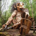 Thomas Dambo e seus 7 gigantes trolls da floresta