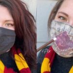 Artesã cria máscara ‘mágica’ que mostra o mapa do maroto, de Harry Potter, ao respirar