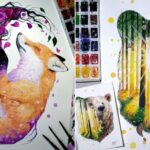 Pinturas e desenhos surreais de animais