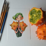 Frutas e vegetais transformados em incríveis personagens