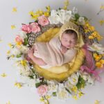 Fotos de bebês em mandalas naturais