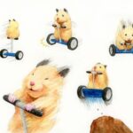 Adorável hamster vive uma existência humana