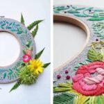 Artista cria bordados que resultam em belas ilustrações
