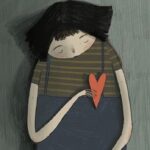 Ilustrações de personagens peculiares com mensagem positiva sobre seu Corpo