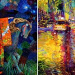 Pinturas impressionistas ultracoloridas de Iris Scott