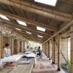 Fábrica comunitária é construída com bambu na Colômbia