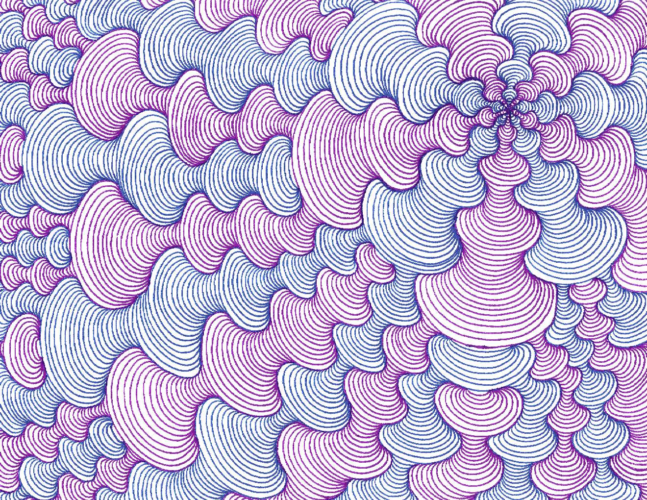 Artista cria desenhos detalhados sem levantar a caneta do papel