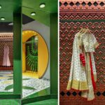 Decoração com sucata em uma boutique de moda na Índia – Upcycling