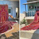 Tapete avant-garde parece derreter em uma poça viscosa