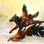 Animais fantásticos em escultura