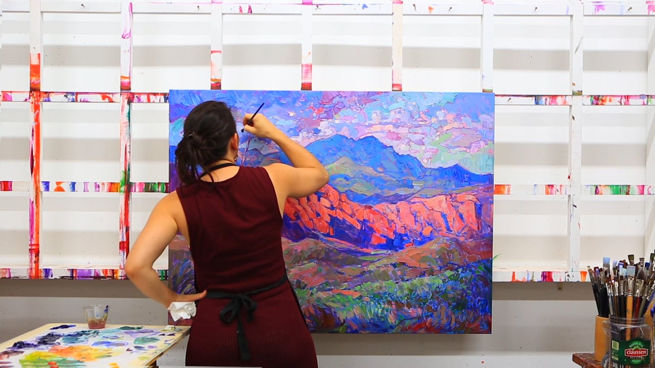 Erin Hanson artista que iniciou seu próprio movimento artístico