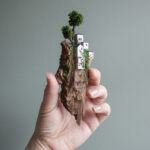 Pequenas ilhas flutuantes da artista Rosa de Jong