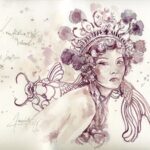 Artista sensacional usa vinho como tinta