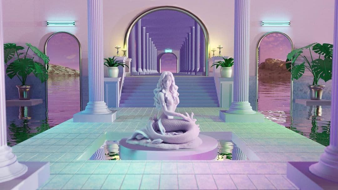 Ilustrações digitais de espaços encantados