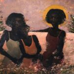 Pinturas de mulheres em ambientes domésticos, elegantemente recatadas e solenes