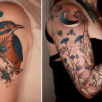 Tatuagens que fazem uma abordagem caprichosa da flora e da fauna