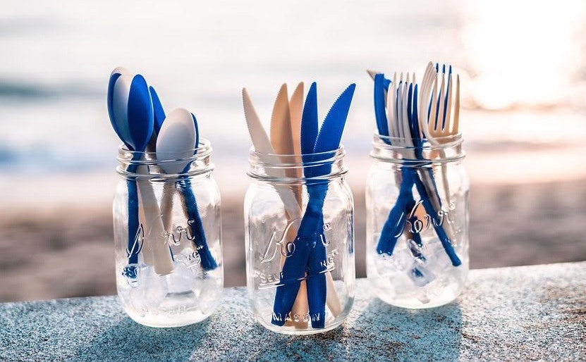 Empresa criou talheres com microrganismos naturais do oceano