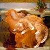 Pinturas reimaginadas com um gato