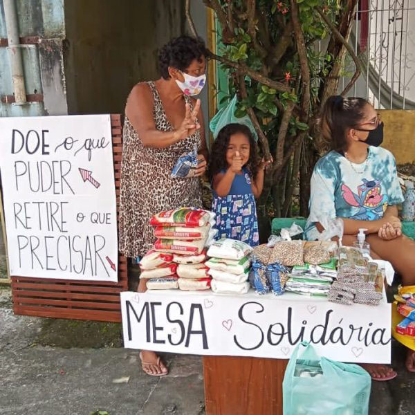 Moradores do Pará criaram a “Mesa Solidária”