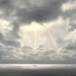 Pinturas a óleo capturam a beleza de céus nublados