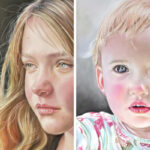 Tammy cria retratos emotivos em tom pastel