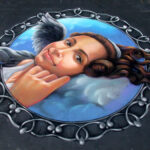 Retratos realistas no asfalto feitos com giz