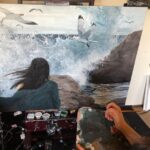 Artista cria pinturas marítimas realistas