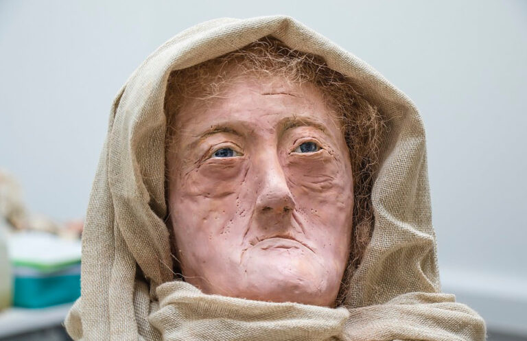 Reconstrução facial de Hilda, a sacerdotisa de uma cultura céltica