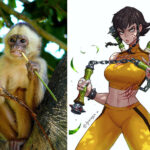 Artista transforma animais em personagens