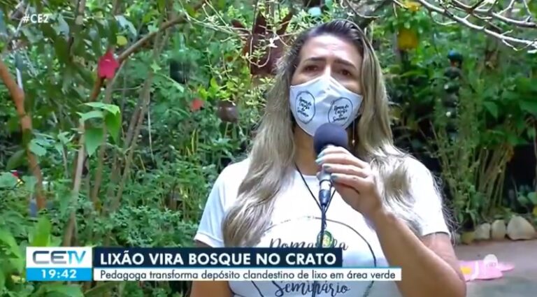 Pedagoga transforma depósito clandestino de lixo em lindo bosque verde