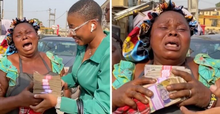 Corrente do bem arrecada 1.200 dólares para vendedora de bananas na Nigéria