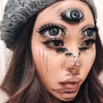Artista cria ilusão de ótica usando maquiagem