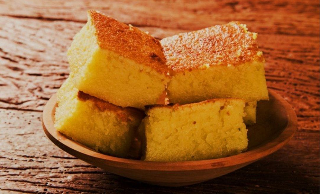 Bolo de milho cremoso de liquidificador