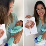 Enfermeira surpreende mães com ‘árvore da vida’ feita da placenta em hospital