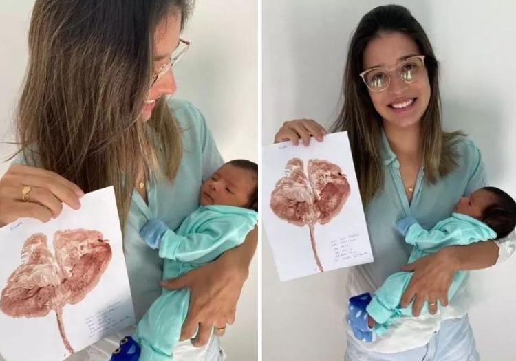 Enfermeira surpreende mães com ‘árvore da vida’ feita da placenta em hospital