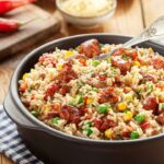 Arroz carreteiro na pressão