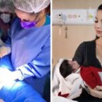 Médica ‘queima’ tumor de bebê ainda no útero