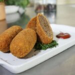 Croquete de carne moída com batata