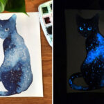 Eu crio lindas pinturas em aquarela