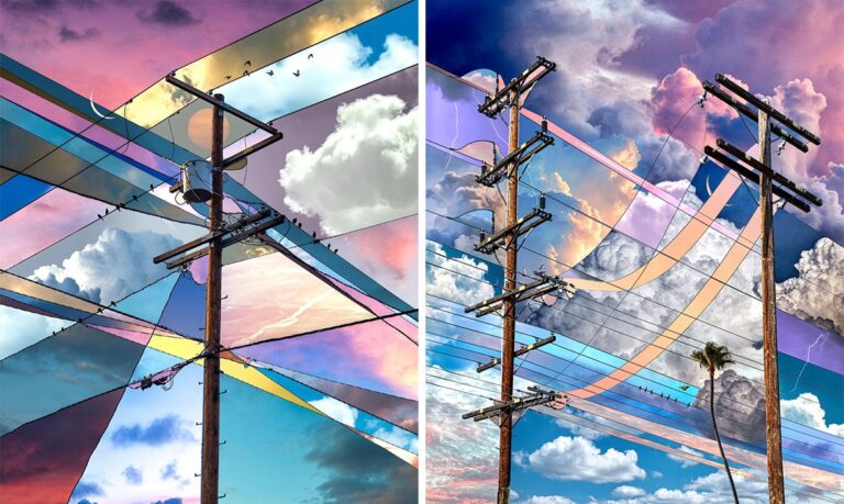 Fotógrafo funde as diferentes cores do céu em colagens vibrantes