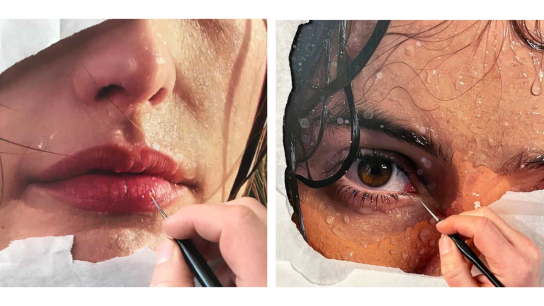 Retratos hiper-realistas capturam os detalhes das emoções
