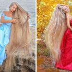 Após 31 anos sem cortar cabelo, mulher vira “Rapunzel da vida real”